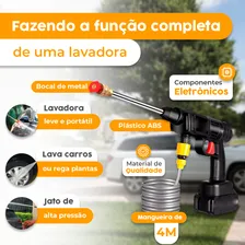 Maquina Para Lavar Ar Condicionado Split Com 3 Baterias Vap Lavadora Jato Portátil Foto mini 4