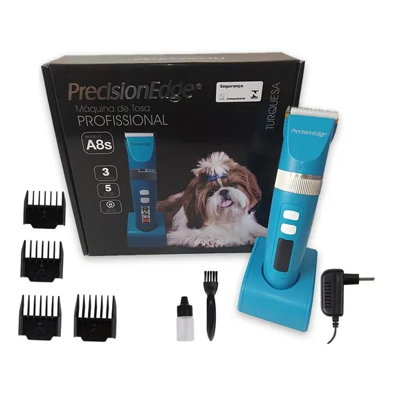 Maquina Para Tosar Cachorros Profissional A8s - Hoje Cor Azul Bivolt Foto 1