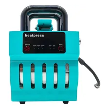 Máquina Prensa Térmica 220v Para Sublimação Canecas Cor Azul-turquesa Foto mini 2