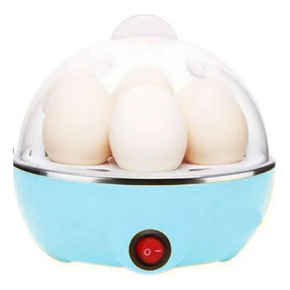 Máquina Processador Egg Cooker Cozedor Ovos Vapor Azul 110v Foto 1