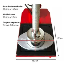 Máquina Remendo Câmara De Ar Profissional Vulcanizar Desmontadoras De Pneus 220v Foto mini 3