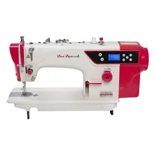 Máquina Reta Direct Drive C/ Corte De Linha Sun Special Ss18 Cor Vermelho 220v Foto mini 1