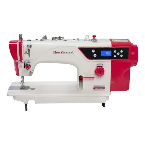 Máquina Reta Direct Drive C/ Corte De Linha Sun Special Ss18 Cor Vermelho 220v Foto 1