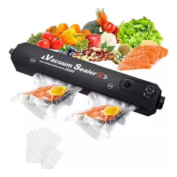 Máquina Seladora Vácuo Portátil Alimentos Domestica Embalar 220v Foto 1