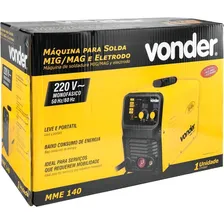 Máquina Solda Inversora 140a 220v Eletrodo Vonder Mme140 Foto mini  3