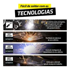 Maquina Solda Inversora Mig 160 Sem Gás 3 Em 1 Tig Mma Arame 220v Super Tork Foto mini 4