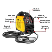 Máquina Solda Inversora Riv156 Bivolt + Máscara Automático Foto mini 2