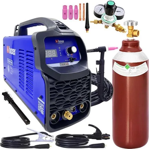 Maquina Solda Tig Dc Tigon 160 Boxer Completa Cilindro 220v Foto 1