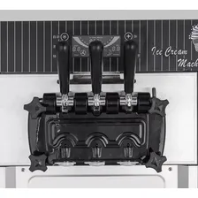 Maquina sorvete expresso italiana inox 3 sabores sorveteria 220V Sorvety YKF-8218T Foto mini 4