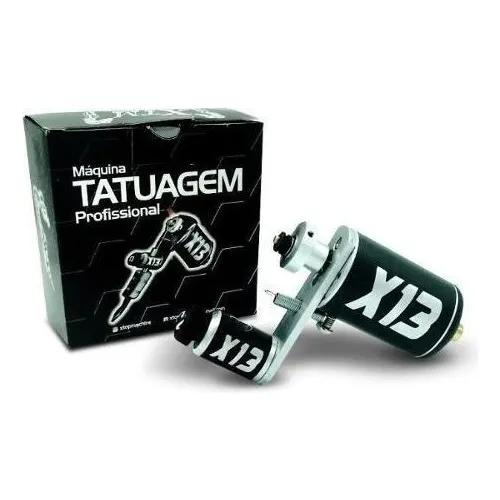 Maquina Tattoo Tatuagem Rotativa X13 Hibrida Traço / Pinura Cor Cinza Foto 1