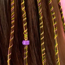 Maquina Trança Colorida Cabelo Infantil Elasticos Polibrinq Foto mini 4