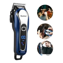 Maquininha Cabelo Barba Profissional Cortador Recarregável Foto mini  3