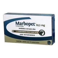 Marbopet 82,5mg 10 Comprimidos Antibiótico Foto  mini 1