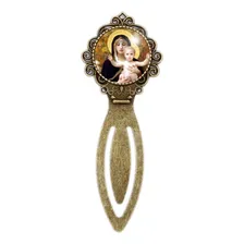 Marca Página Virgem Maria E Menino Jesus Cristo Cor Bronze Foto mini 1