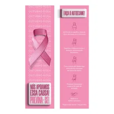 Marca Páginas Lembrancinha Outubro Rosa - Clientes - 25 Unid Lisa Foto  mini 1