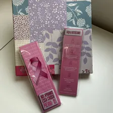 Marca Páginas Lembrancinha Outubro Rosa - Clientes - 25 Unid Lisa Foto mini  2