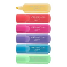 Marca Texto 6 Cores Pastel 46 Faber-castell Foto mini  2