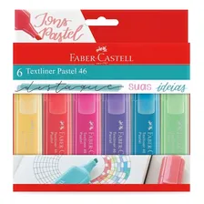 Marca Texto 6 Cores Pastel 46 Faber-castell Foto  mini 1