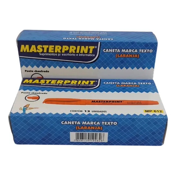 Marca Texto Masterprint Laranja Foto 1