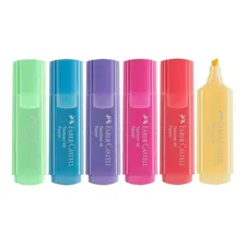 Marca Texto Textliner Pastel 46 - 6 Cores - Faber Castell Foto mini  2