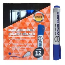 Marcador Caneta P/ Quadro Branco Azul Cx C/ 12 Jocar Office Foto mini 1
