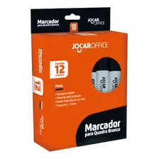 Marcador Caneta P/ Quadro Branco Preto Cx C/ 12 Jocar Office Foto mini 2
