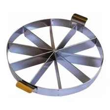 Marcador De Fatias De Bolos Tortas Pudim 10 Pedaços Em Inox Foto mini 1