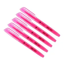 Marcador De Texto Rosa Fluorescente Chanfrado Brw 12un Foto mini 1