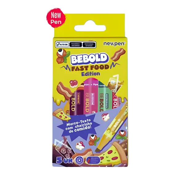 Marcador Marca Texto Bebold Marca- Texto X 5 Foto 1