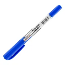 Marcador Para Retroprojetor Ponta Dupla Azul 12 Unidades Brw Foto mini 1