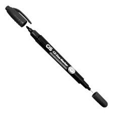 Marcador Permanente 2 Pontas Duo Marker Azul - Cis Foto mini  2