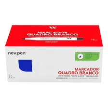 Marcador Quadro Branco Newpen Marcador Quadro Branco De Ponta Redonda X Unidade X 12 Foto mini 1