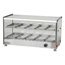Marchesoni EF821 Estufa Quadrada Expositor 252W estufa para salgados Ônix 10 bandejas dupla 110v Foto mini 2