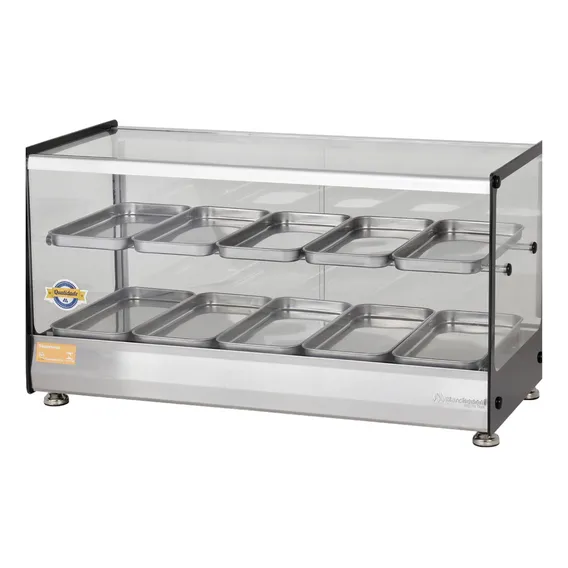 Marchesoni EF821 Estufa Quadrada Expositor Estufa Para Salgados Ônix 10 Bandejas 220v Foto 1
