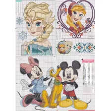 Marileny Ponto Cruz Kit 5 Revista Ponto Cruz Tema Infantil Disney Anime Foto mini 2