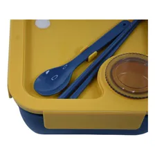 Marmita C/divis贸rias Para Microondas 1100ml Trava Lancheira Foto mini 2