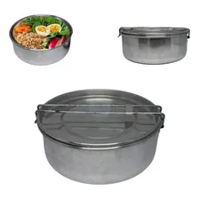 Marmita De Aluminio Com Cabo E Tampa Lacre N16 10und Foto  mini 1