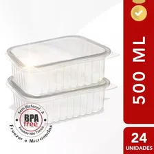 Marmita Embalagem Microondas Freezer 500ml Prafesta C/24und Cor Transparente Foto mini  2