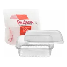 Marmita Embalagem Microondas Freezer 500ml Prafesta C/24und Cor Transparente Foto mini  3
