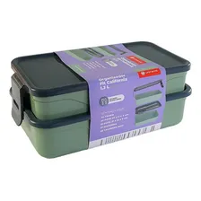 Marmita Fitness 1,3l Sem Bpa 2 Compartimentos Para Comida Foto mini 1