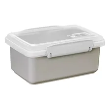 Marmita Microondas Com Travas Válvula Fit Divisória Sem Bpa Foto mini 1