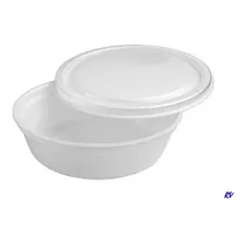 Marmitex N° 8 Com Tampa 50 Unidades 750ml Top Cor Branco Foto  mini 1