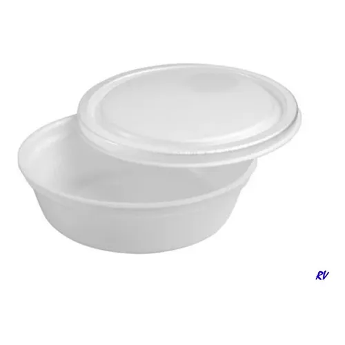 Marmitex N° 8 Com Tampa 50 Unidades 750ml Top Cor Branco Foto 1