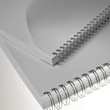 Marpax Wire o garra duplo anel 1 1/8 Prata A4 2x1 até 250fls 25un Foto mini 3