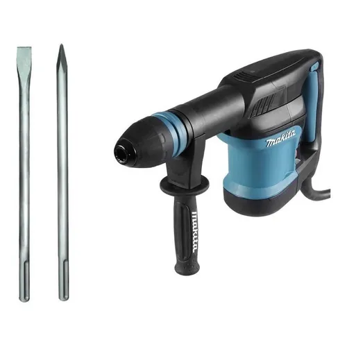 Martelete 5 Kg Hm0870c Makita 220v + Ponteiro + Talhadeira Cor Azul-turquesa Foto 1