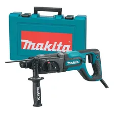Martelete Combinado Makita 24 Mm Hr2475 + Maleta Cor Azul 110v Foto  mini 1
