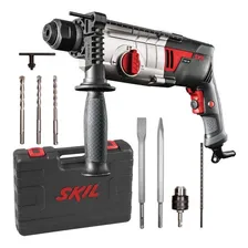 Martelete eletropneumático Skil 1859 vermelho e preto com 750W de potência 127V Foto mini  3