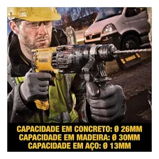 Martelete Furadeira Impacto 800w Dewalt D25133k 110v 220v Foto mini 3