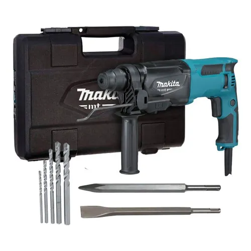 Martelete Furadeira Impacto 800w M8701b Makita + Acessórios Cor Azul 220V Foto 1
