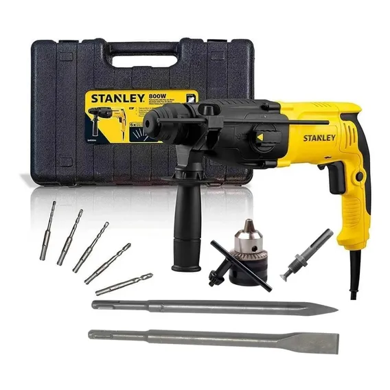 Martelete Furadeira Impacto 800w Shr263k Stanley Com Cor Amarelo 220v Foto 1